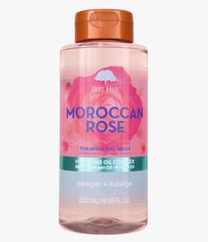 moroccan rose foaming gel wash