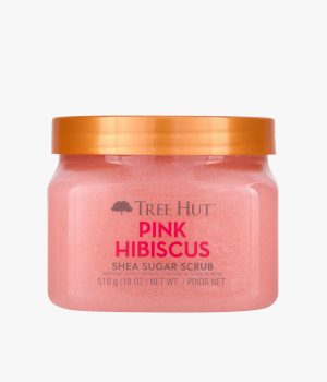 pink hibiscus shea sugar scrub