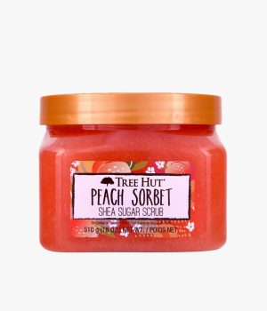 peach sorbet shea sugar scrub